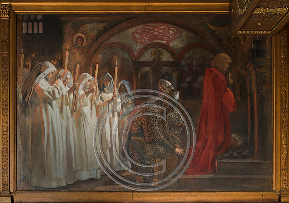 Mural by Edwin Austin Abbey at the Boston Public Library
