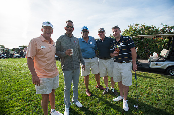 Lenny Clark (left) Andre Reed (2nd from left)