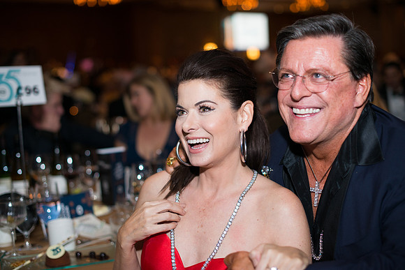 Debra Messing and Joe Pacetti